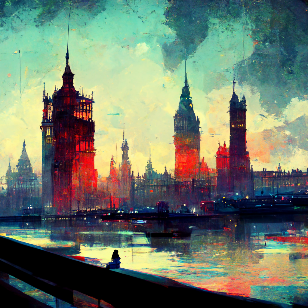London, gemalt