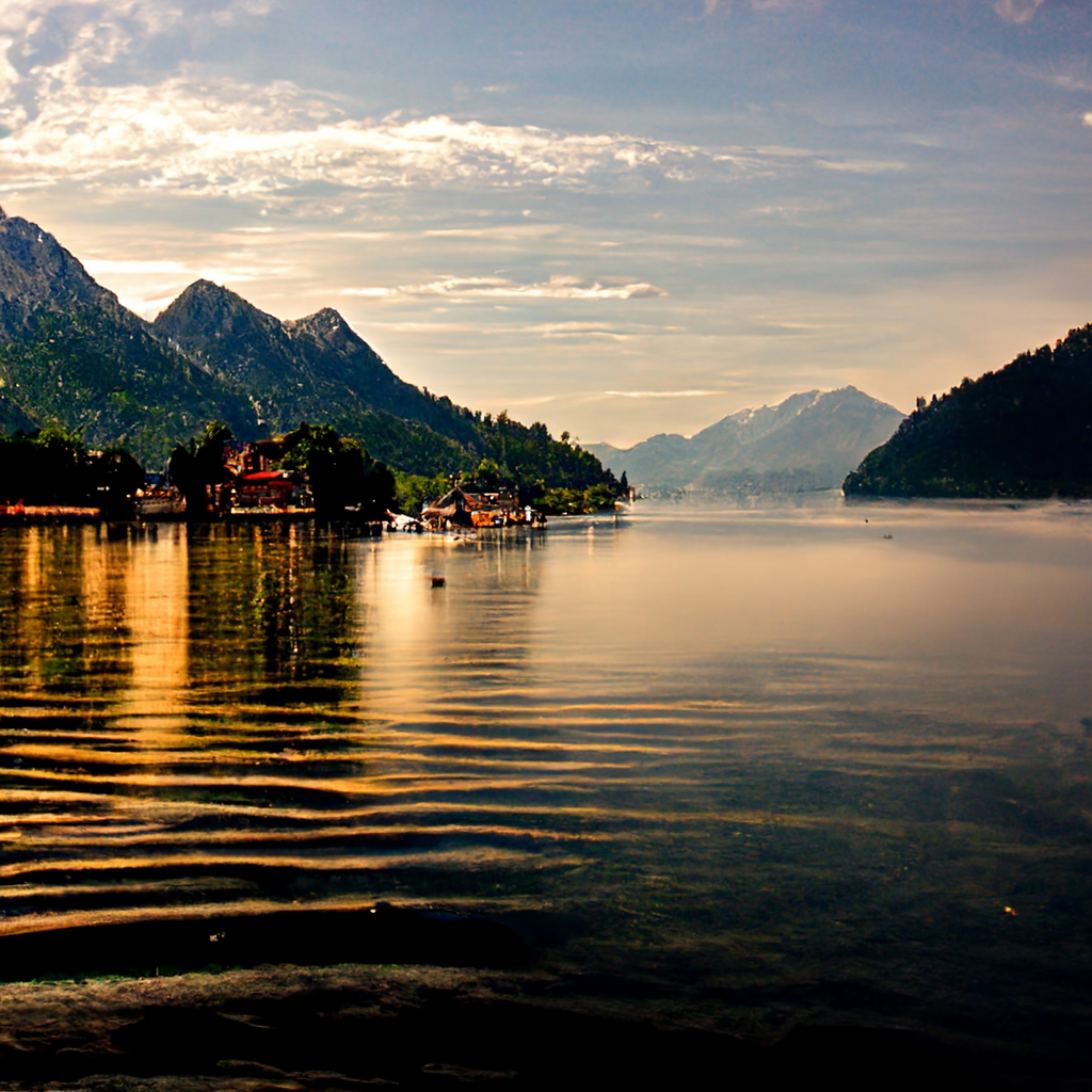Hallstaetter See: panorama