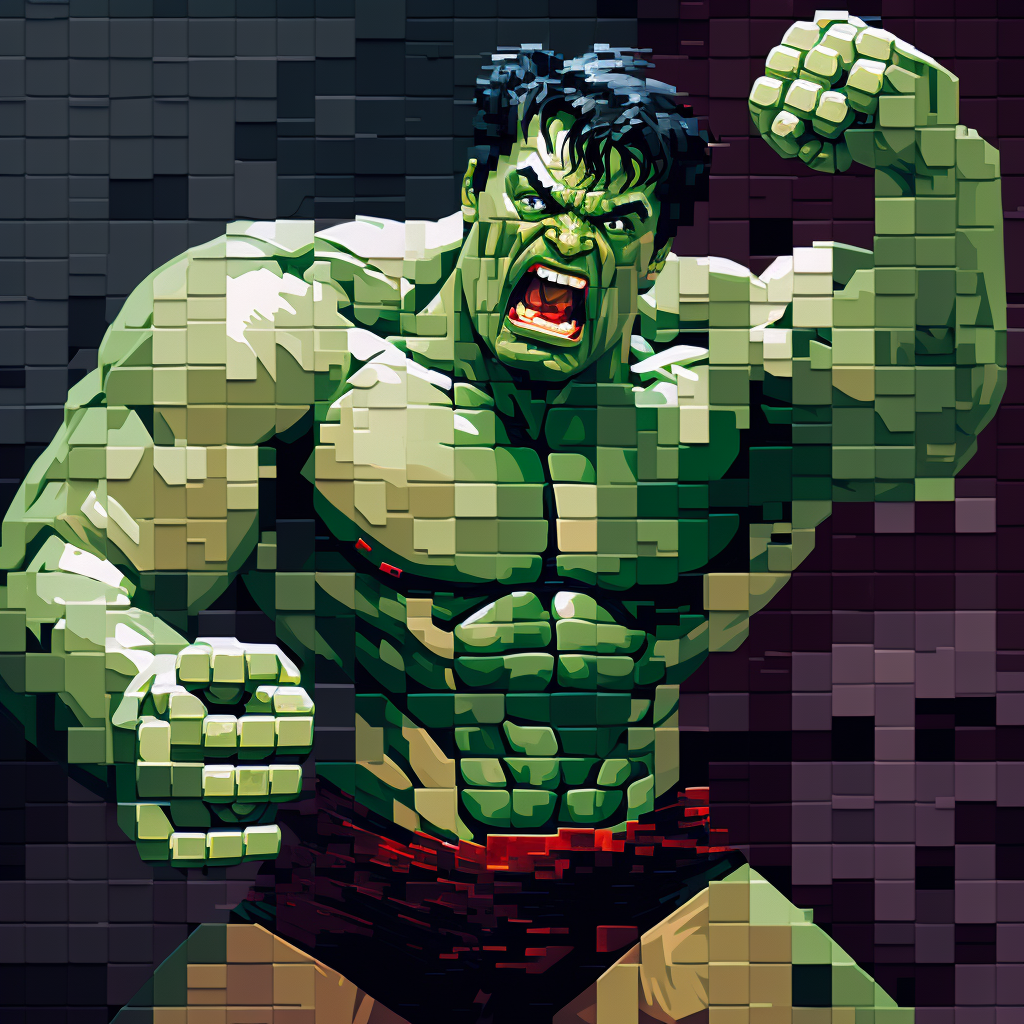 Hulk als Mosaik